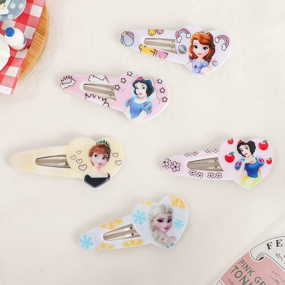 Lot de 5 pinces à cheveux latérales Elsa
