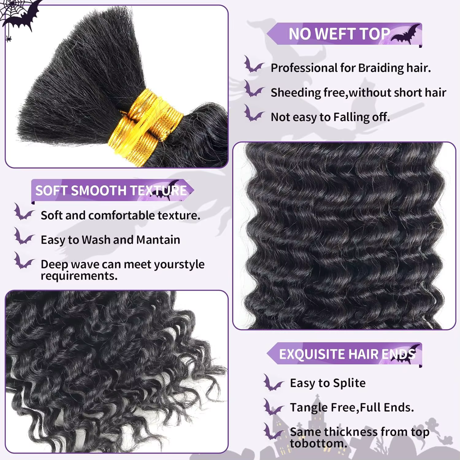Cheveux humains Boby Wave pour tresses bohèmes