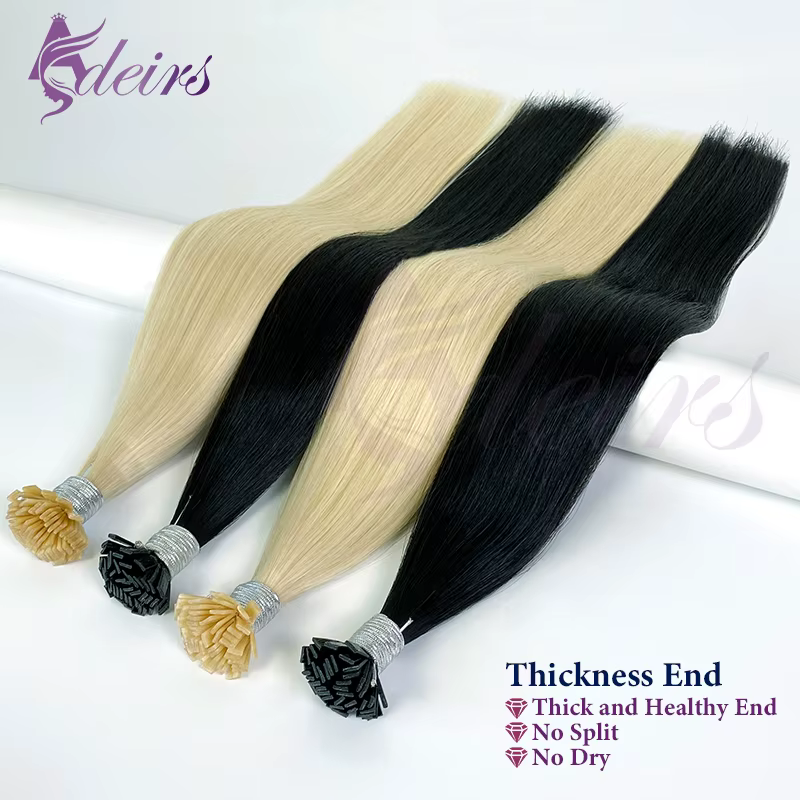 KtKerBrian-Extensions de Cheveux à Pointe Plate Droite pour Salon