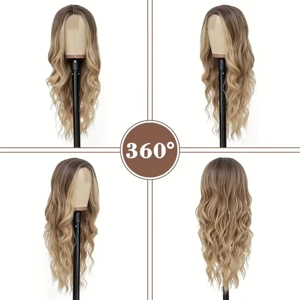 Perruque Lace Wig synthétique longue de 26 pouces