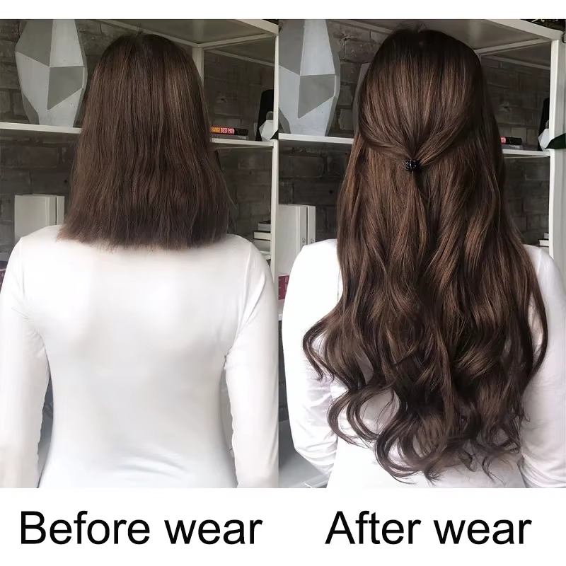 WIGSIN 24 pouces synthétique longue ondulée bouclés Extensions de cheveux postiches accessoires