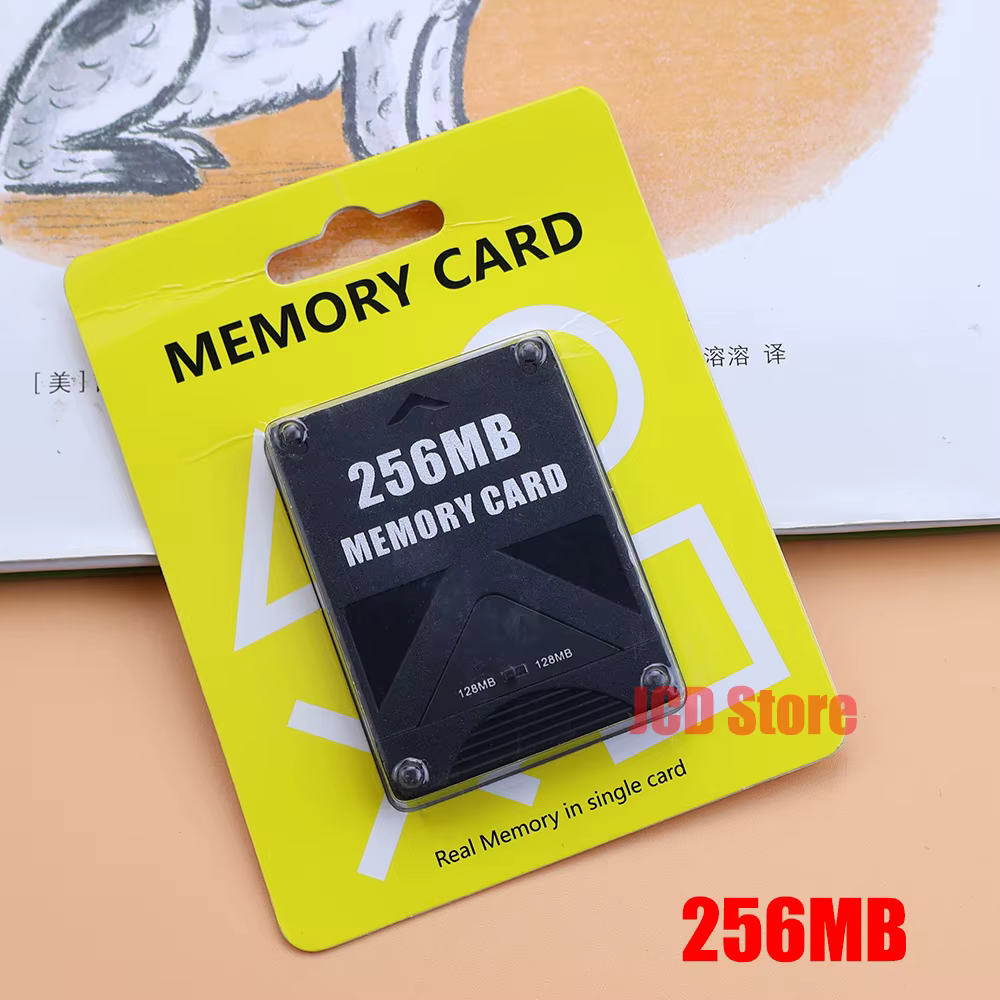 Pour PS2 8 mo/16 mo/32 mo /64 mo/128 mo/256 mo carte mémoire cartes d'extension mémoire adaptées pour Sony PS1 PS2 carte mémoire noire en gros