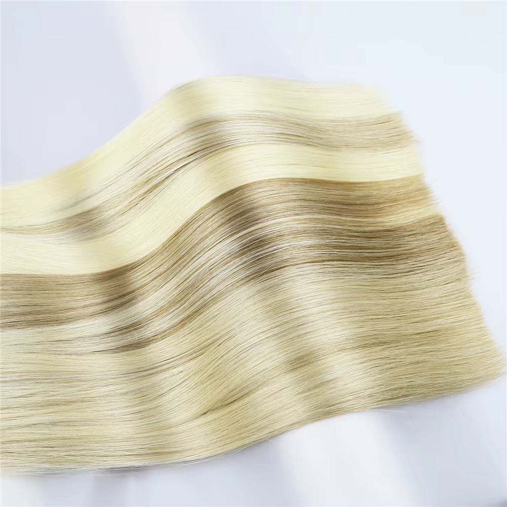 KerBrian-Extensions de Cheveux Naturels Lisses à Pointe Plate