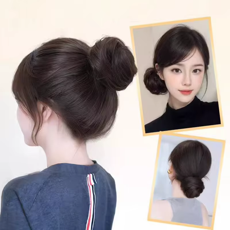 Chignon synthétique lisse à clipser