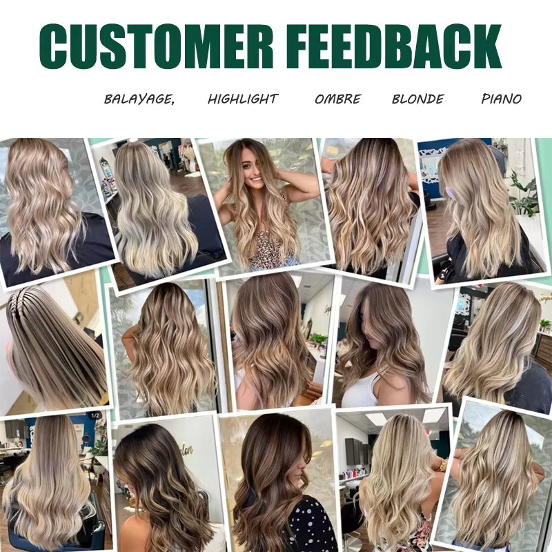 Perruque Lace Front Wig synthétique HD ombrée