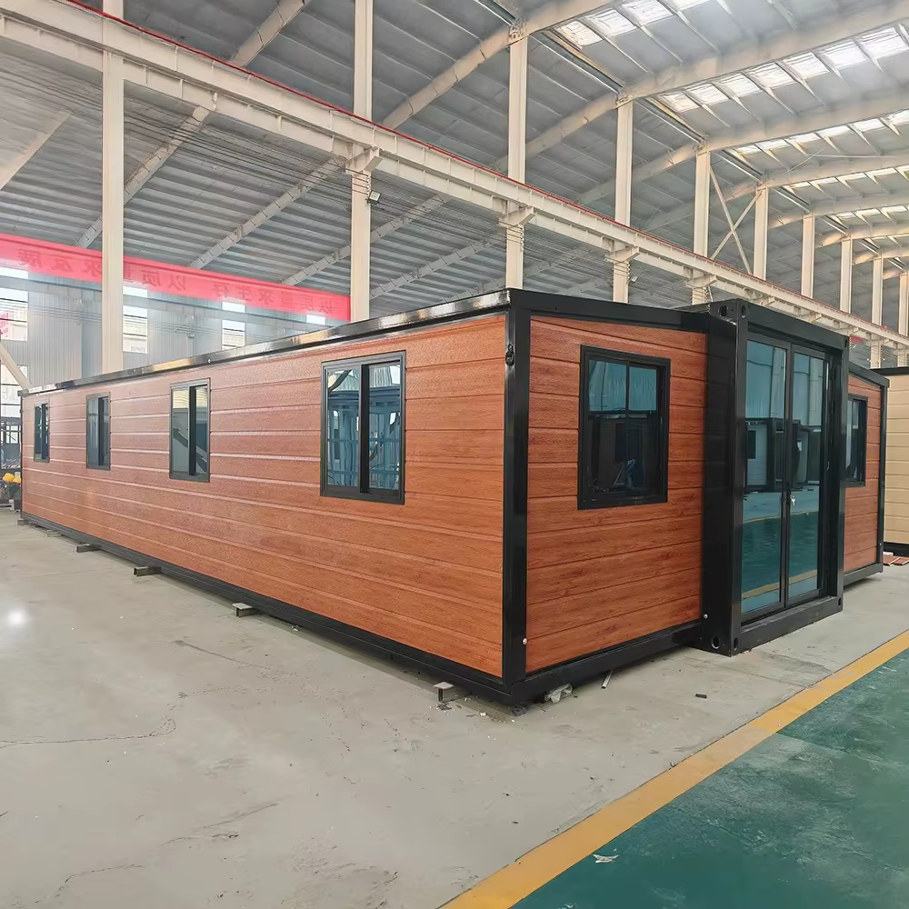 Maison préfabriquée personnalisée prête à l'emploi à 3 chambres, maisons modulaires préfabriquées, maison conteneur extensible, mini-maisons