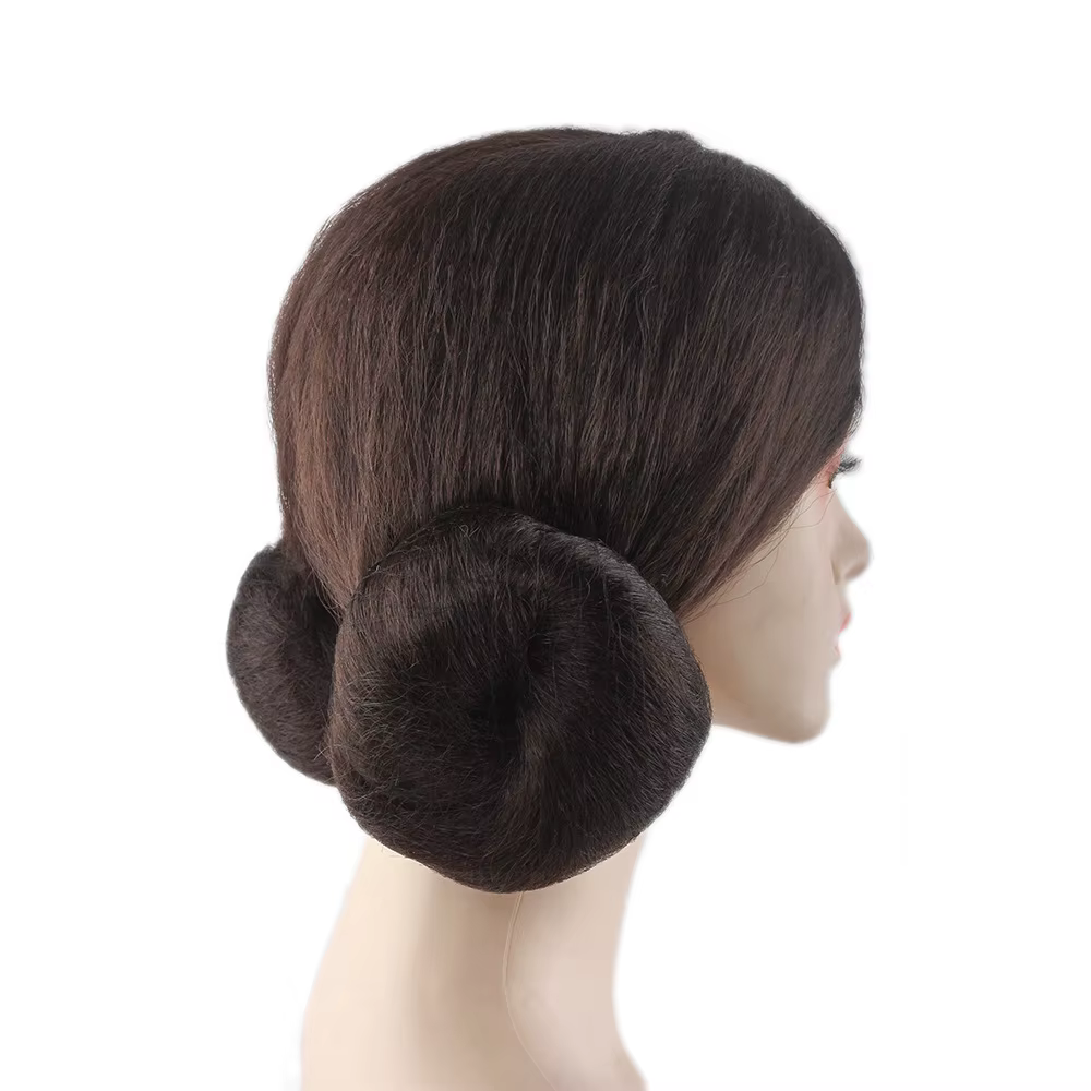 Leia Organa – perruque de Cosplay synthétique en Fiber chimique