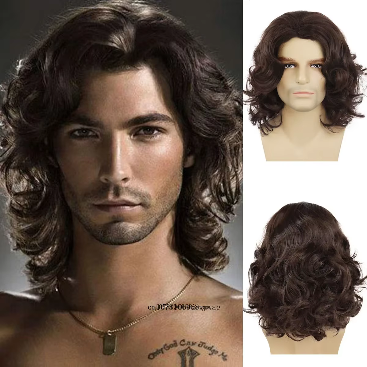 Perruques synthétiques pour hommes