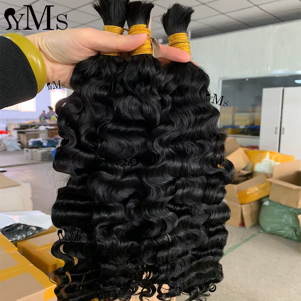 Cheveux humains en vrac pour tresser des extensions