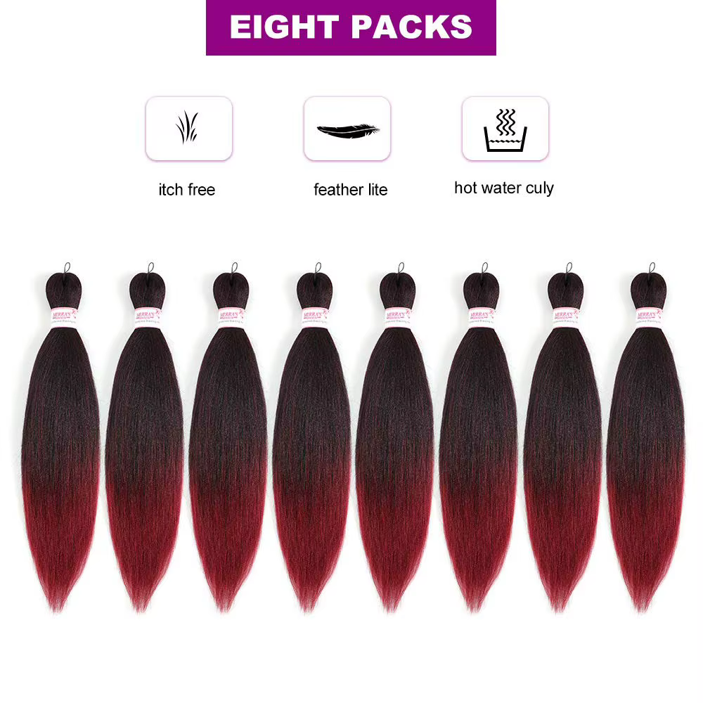 Extensions de cheveux tressés pré-étirés pour tresses africaines