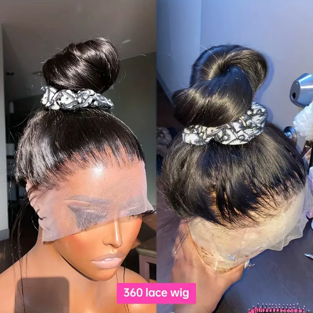 Perruque Lace Frontal Wig 360 naturelle sans colle
