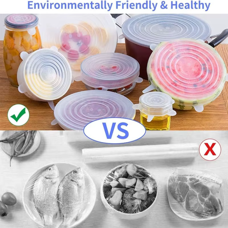 Couvercle en Silicone réutilisable, couvercles extensibles, couvercles hermétiques pour conserver les aliments frais, bol extensible, ustensiles de cuisine