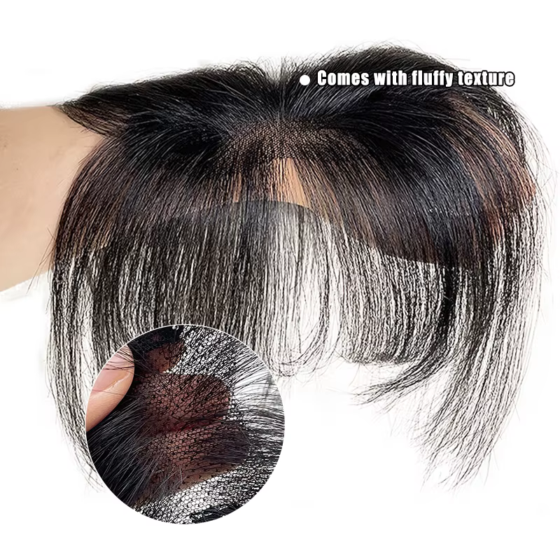Extensions de cheveux naturels à clipser pour le front et les tempes