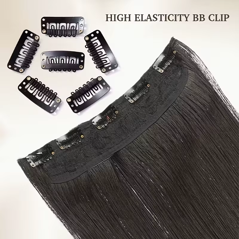 Extension de cheveux synthétiques longs et lisses de 32 pouces/40 pouces