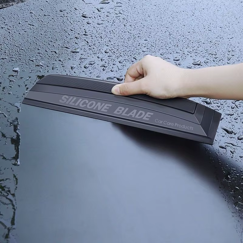 Raclette pratique en Silicone souple, anti-rayures, sans bruit, sans dommage, peinture, outils d'emballage de voiture, fournitures pour essuie-glace de fenêtre à eau, lame de séchage