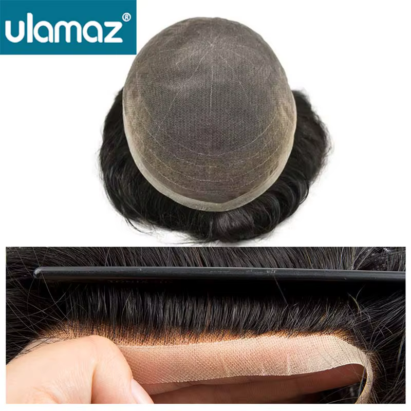 Perruque toupet Full Lace pour hommes
