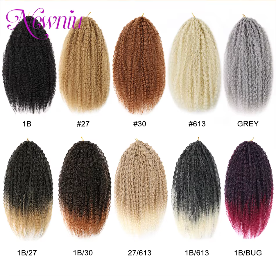 Dreadlocks faits à la main Tresses au crochet Extensions de cheveux pour femmes noires