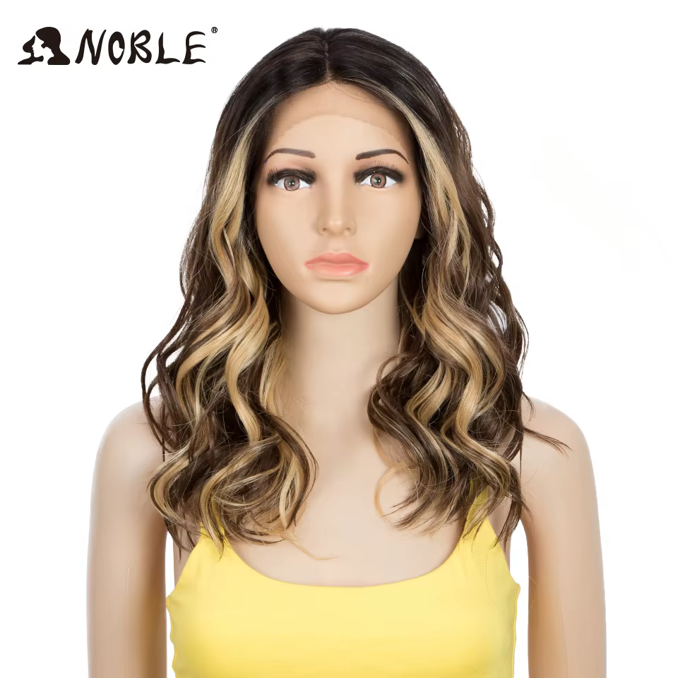 Perruque Lace Front Wig ondulée 20 pouces-Noble