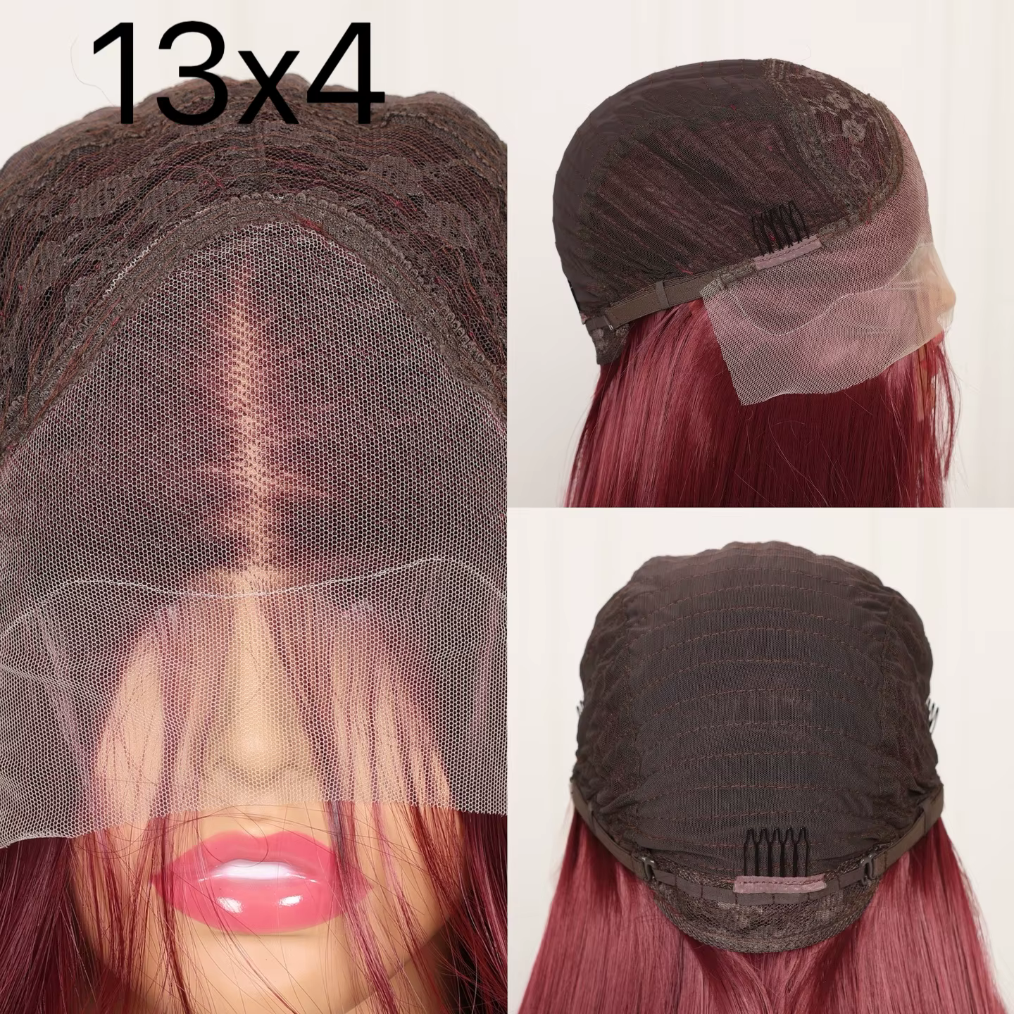 Perruque Lace Frontal Wig synthétique Loose Wave 99J