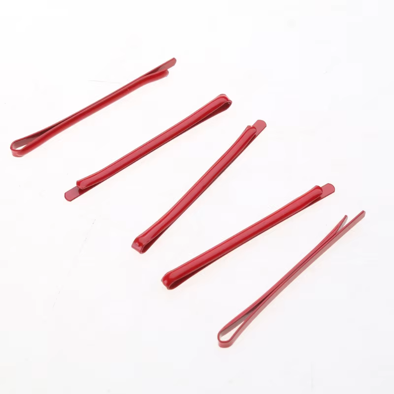 Pinces à cheveux rouges épingles