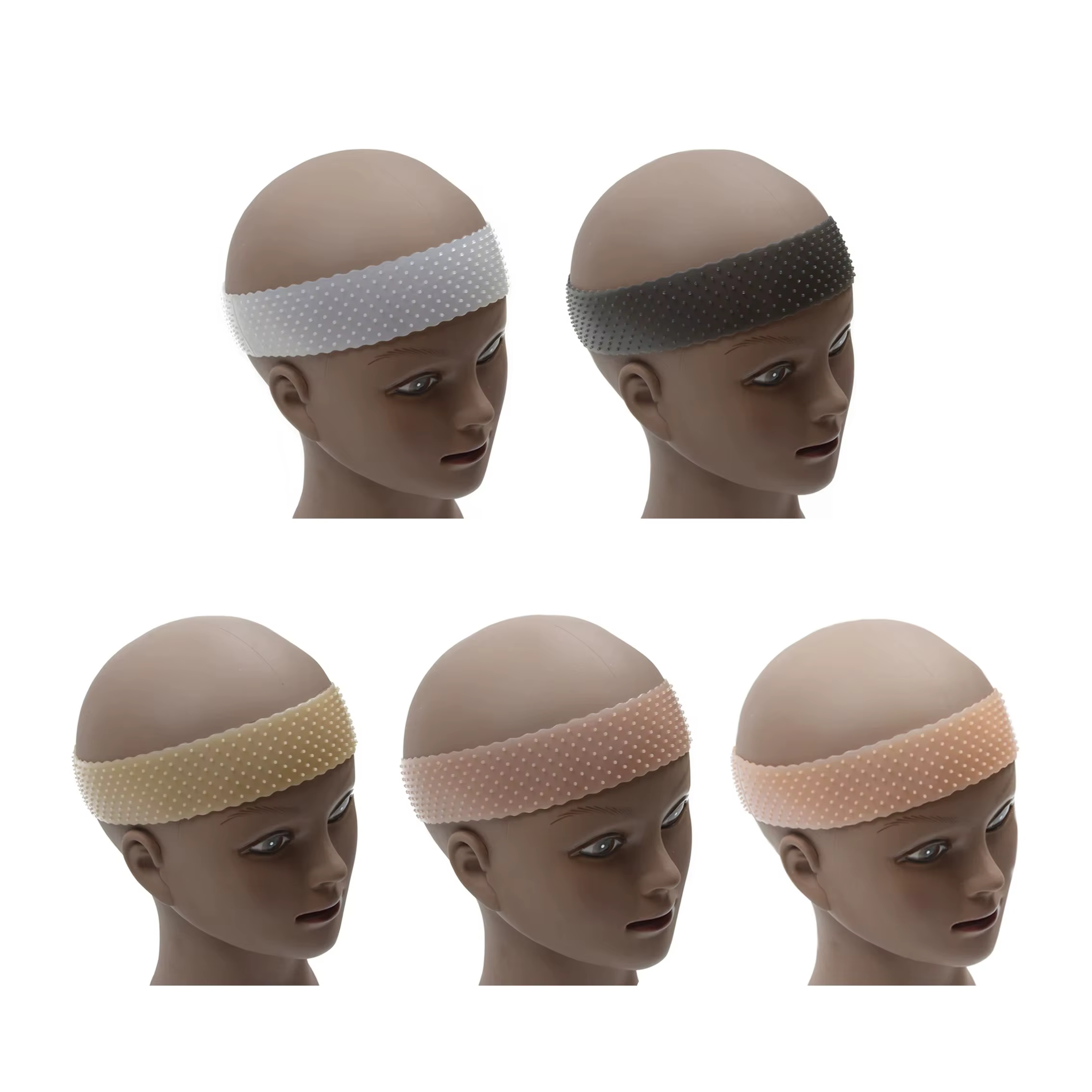 Bande de Sauna en Silicone pour Fixer les Perruques pour Femme et Homme