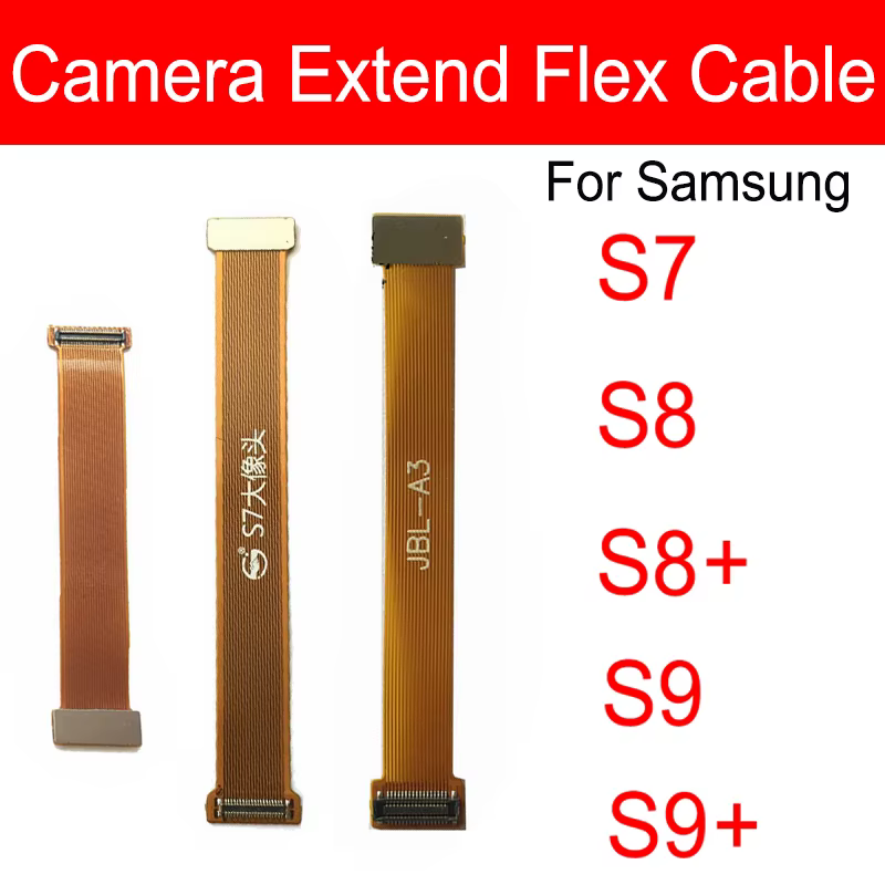Test de caméra avant, extension flexible pour Samsung S7 Edge S7 S8 S9 Plus S8 + S9 +, testeur de caméra arrière, Extension de câble flexible