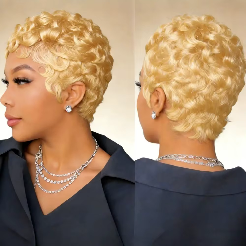 Perruque en cheveux humains brésiliens de 6 pouces
