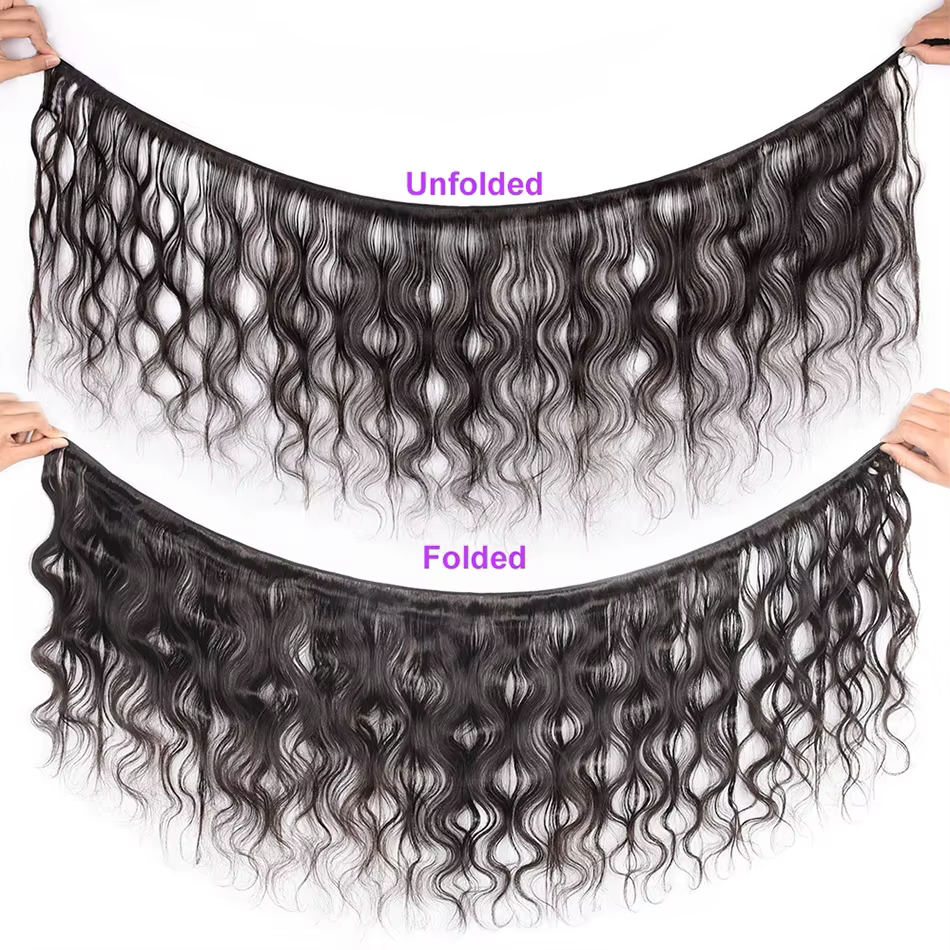 Tissage en lot brésilien naturel ondulé et humide