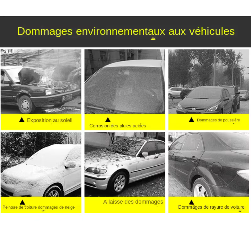 Housse de Protection extérieure pour voiture, couverture de neige extérieure complète, pare-soleil, anti-poussière, universelle pour berline Hatchback SUV