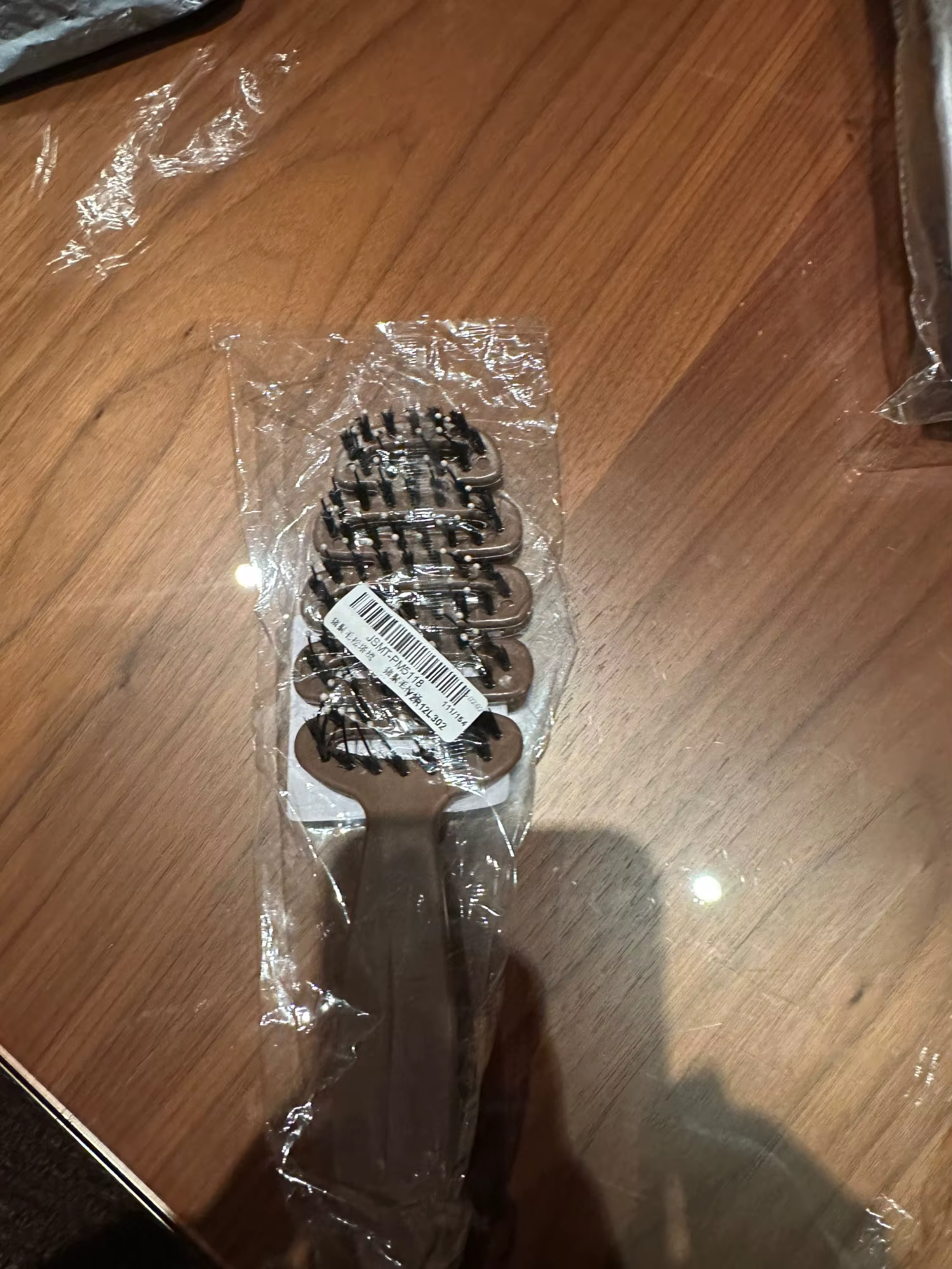 Brosse à cheveux en poils de sanglier