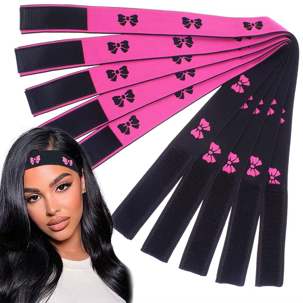 Bandeau à bande magique élastique pour bords de perruque