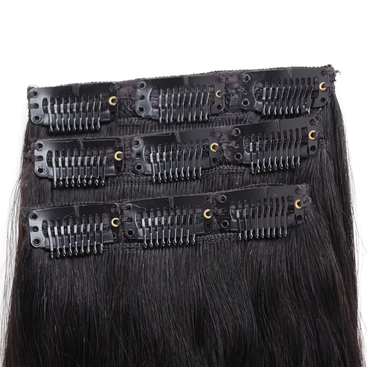 Clip dans les extensions de cheveux