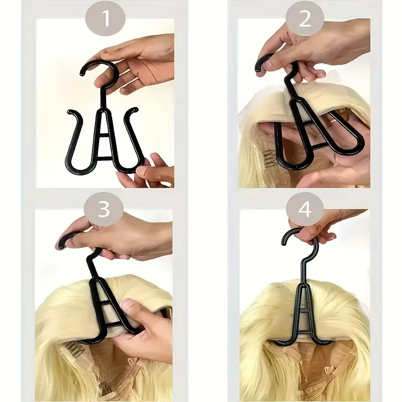PRStyle-Cintre pour extensions de cheveux avec sac de rangement