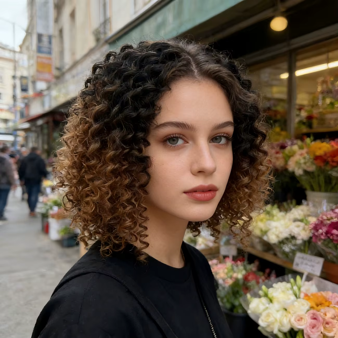 Perruques synthétiques courtes bouclées pour femmes - Style