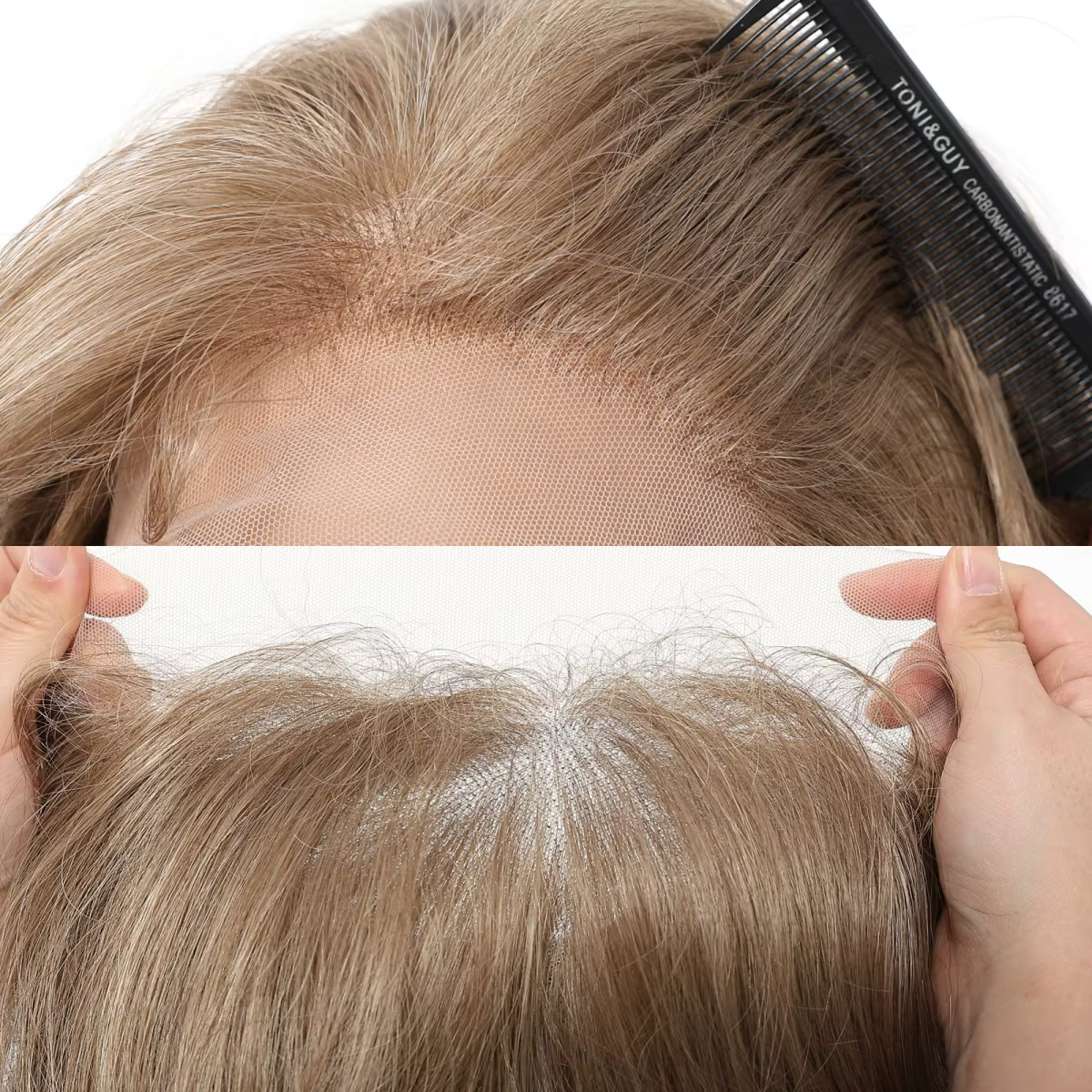EASIHAIR perruques synthétiques brunes bouclées longues ondulées pour femmes 13*4