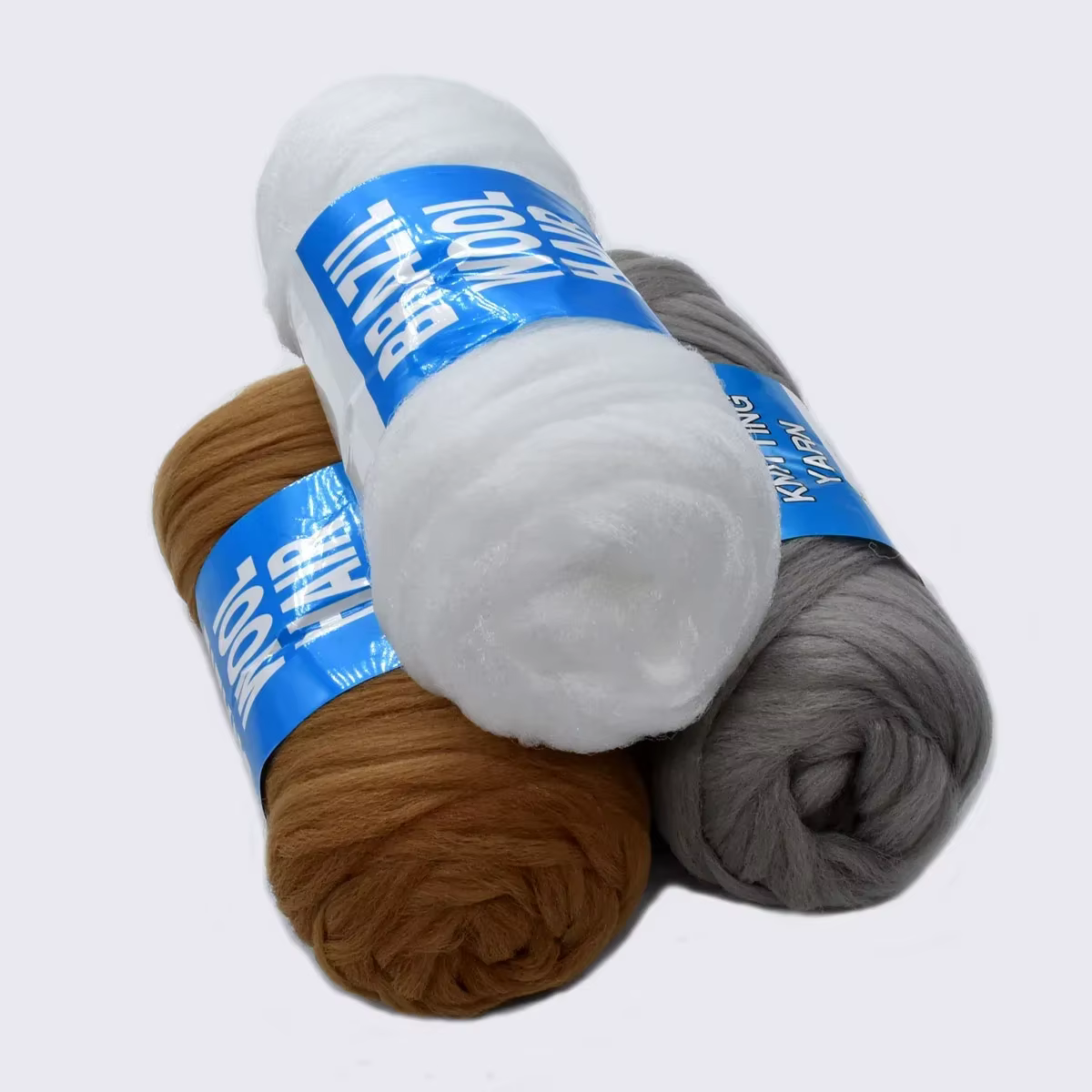 1 pièces 70g 28 m/31yd Extension de cheveux en laine brésilienne pour femmes enfants