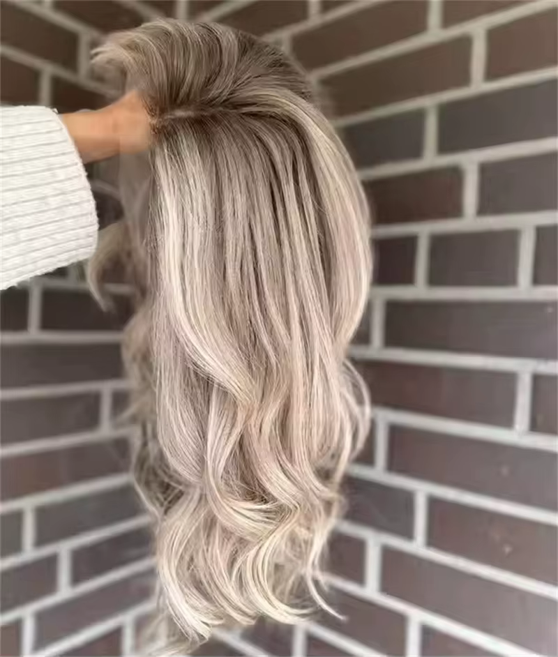 Perruque Lace Front Wig synthétique transparente Invisible