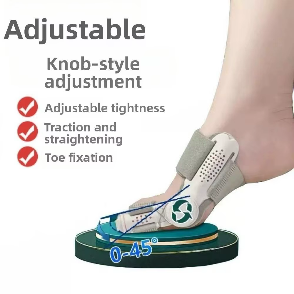 Correcteur d'hallux valgus à bouton réglable, conception orthopédique, orthèse redresseuse pour hallux valgus, séparateur d'orteils, correcteur d'orteil majeur