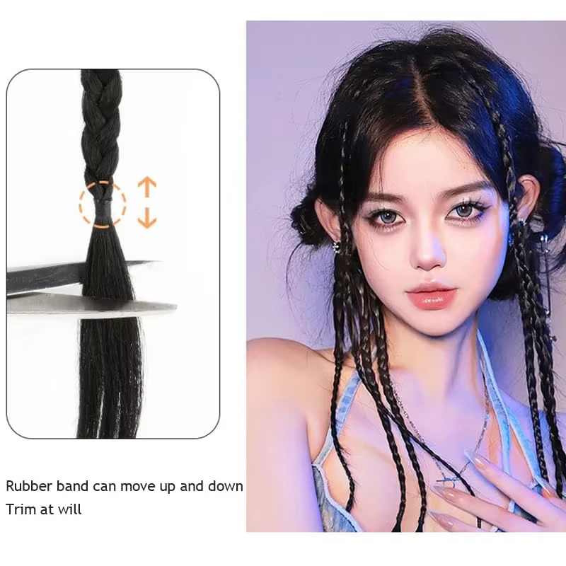 Extensions de Cheveux Raides et Ronds pour Femme