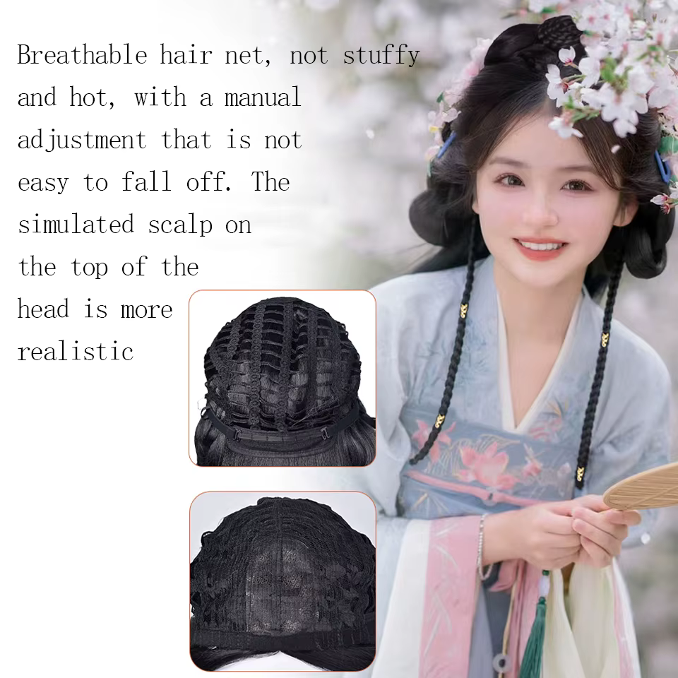 XIYUE – perruque synthétique longue et lisse pour constum chinois