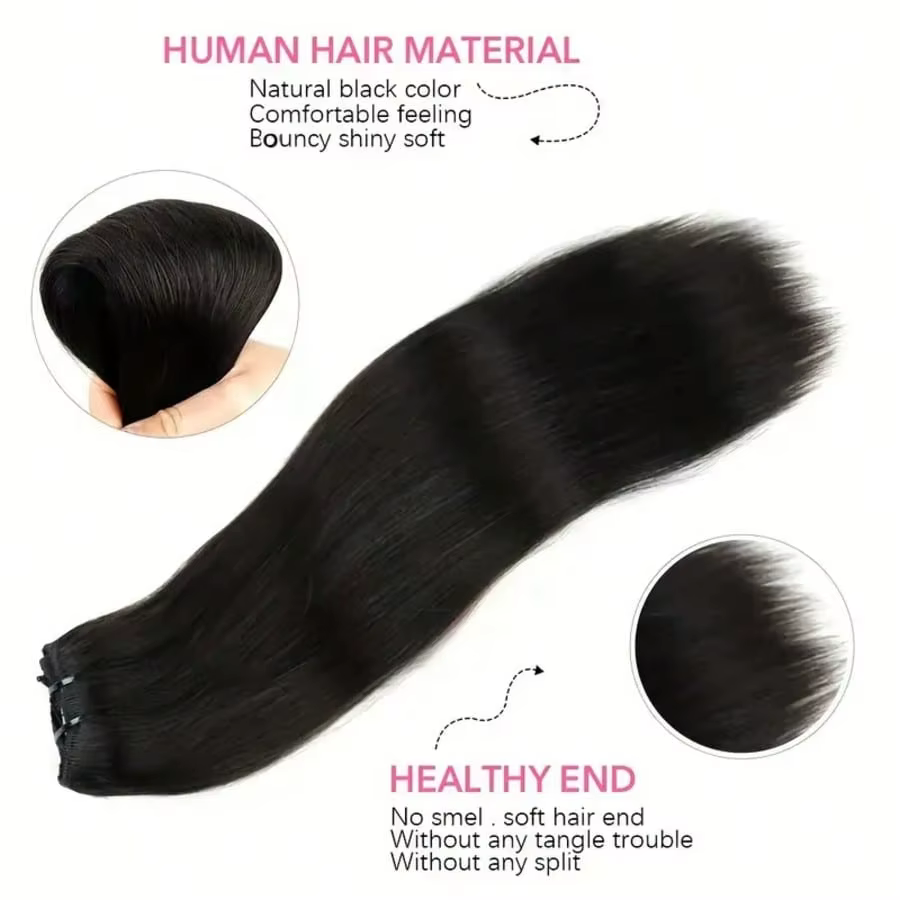 Extensions de cheveux à clipser