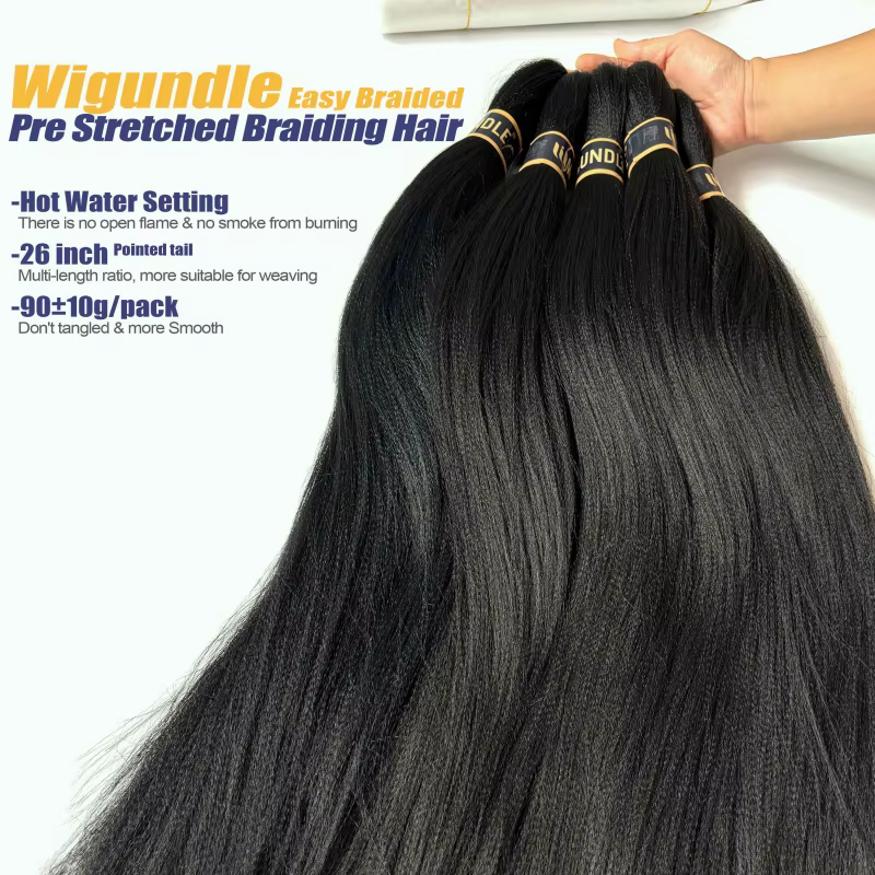Tressage cheveux pré-étirés 26 pouces Extensions