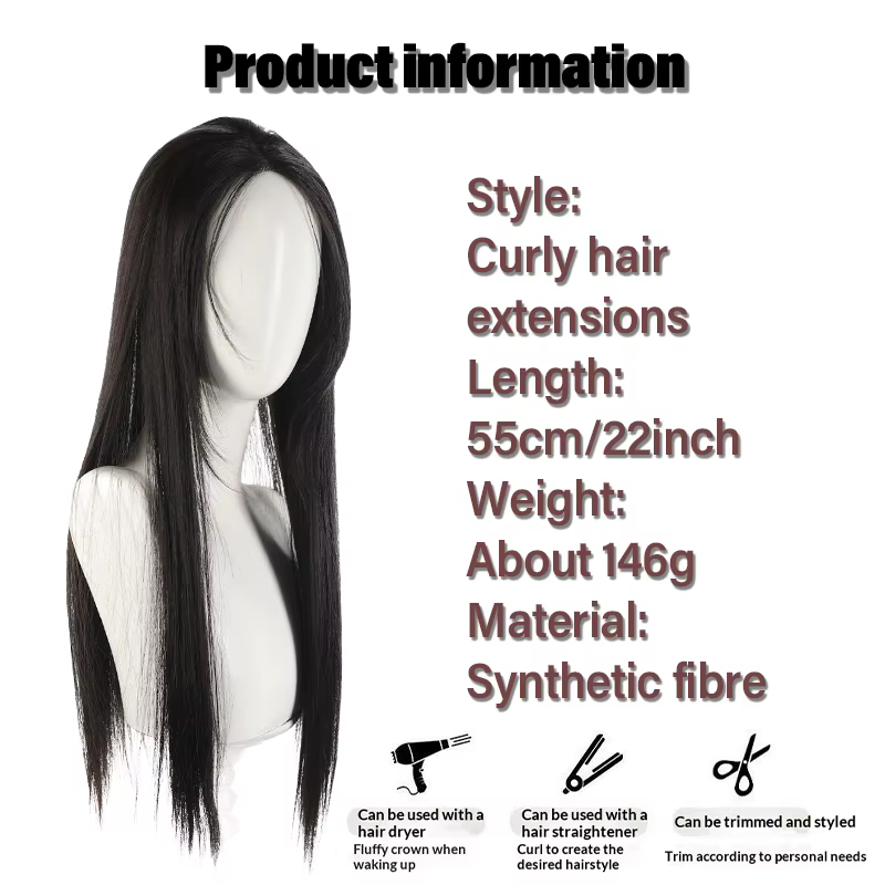 Perruque synthétique – Base tissée à la main