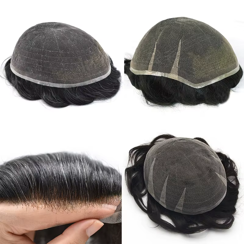 Nouvelle Prothèse Capillaire Homme en Dentelle Complète