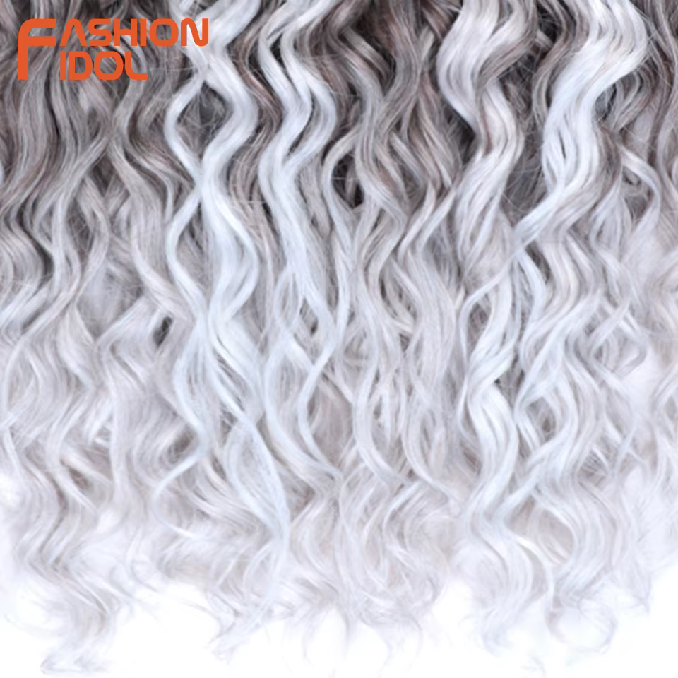 Jessica Hair 20 pouces profond ondulé torsion Crochet cheveux synthétiques Afro