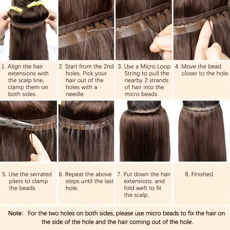Extensions de cheveux naturels Butterfly Weft