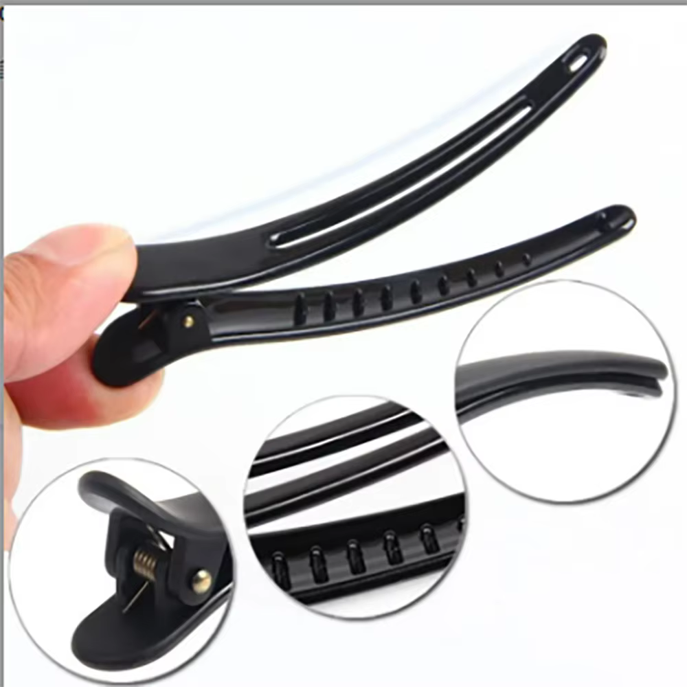 10 pièces/ensemble pince à bord en plastique épingle à cheveux accessoires grande taille 8CM