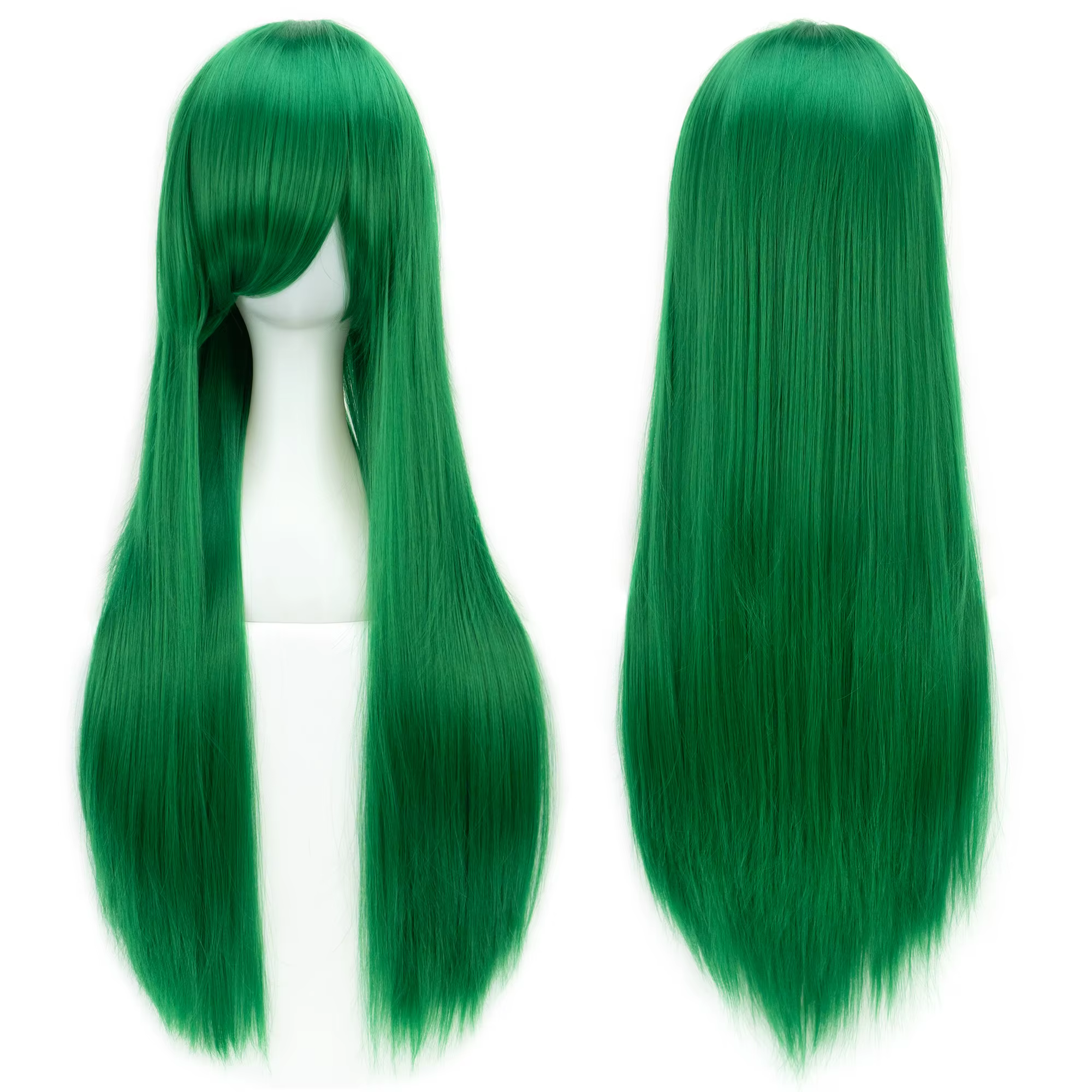 Soowee 80 cm de Long cheveux synthétiques blanc violet Cosplay perruques fête