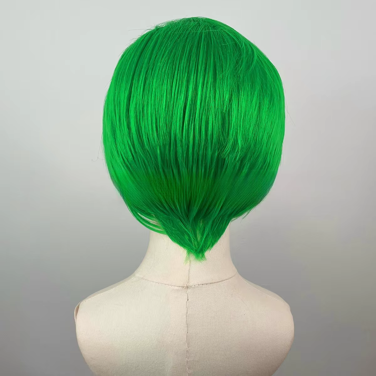 Perruque Bob Lace Front Wig synthétique courte vert clair