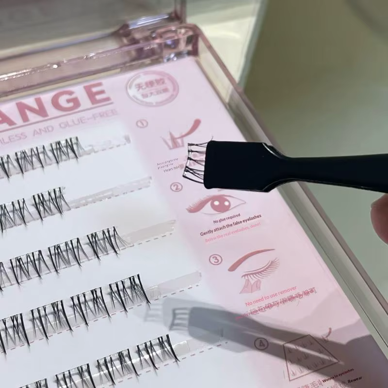 Pince à épiler en acier inoxydable pour faux cils